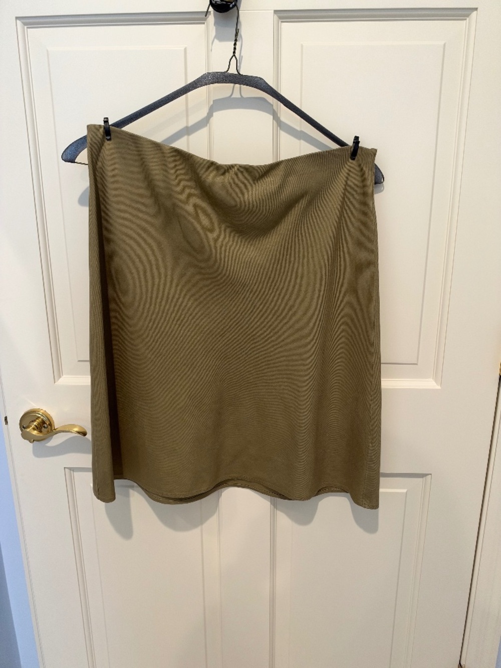Anthropologie Tilda Linen Slip Skirt – Olive – XL